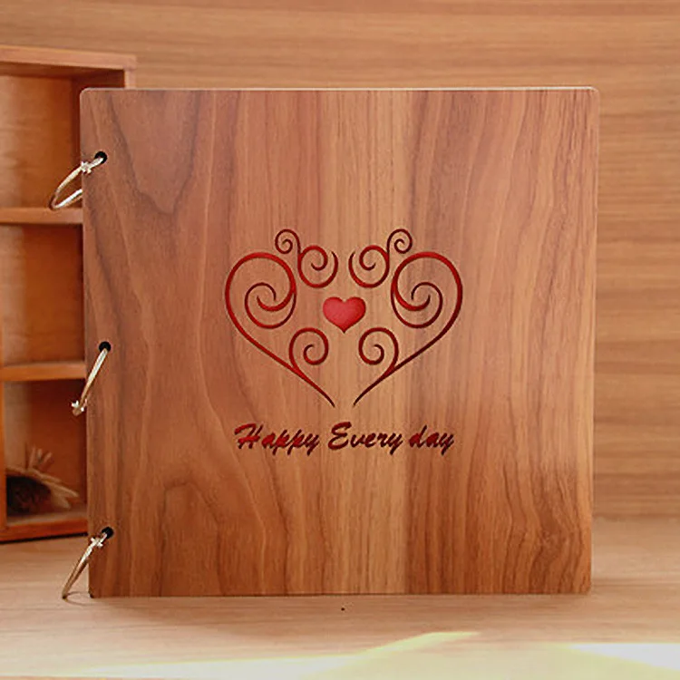 aliexpress com buy wooden cover albums handmade labels for photo albums