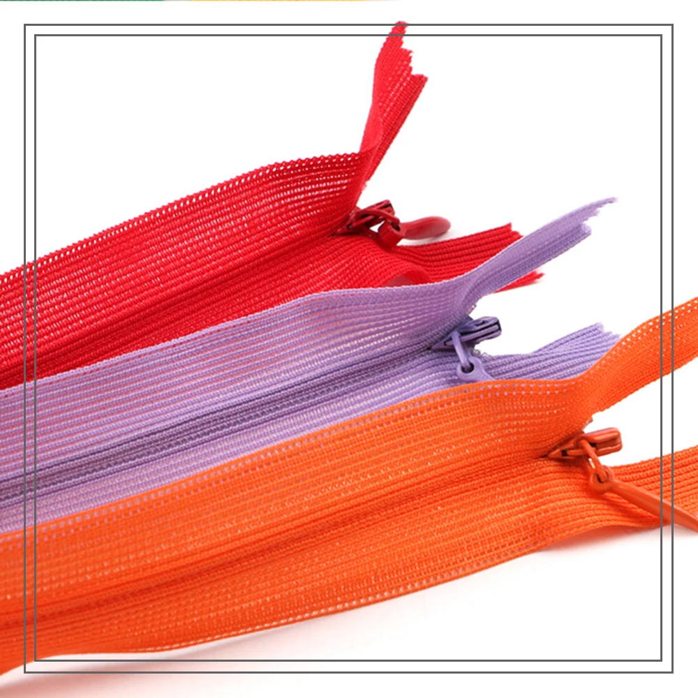 10 шт. 3# невидимые молнии 15 см для шитья открытый конец sewinglace молния для скрытых сумок застежка-молния из смолы невидимая для рюкзака