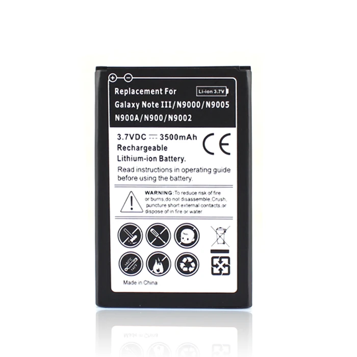 Для Samsung Galaxy Note 3/III 3500mAH Замена Bateria N9000 N9005 N900A N900 N9002 сотовый телефон Коммерческая