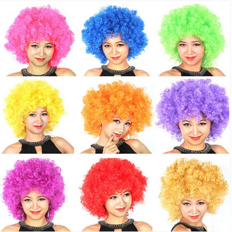 

Colorful Non-luminous/ LED Light Luminous Clown Explosion Hair Wig Flashing Headdress Head Hair Band Hoop Toy Kid Party Supplies