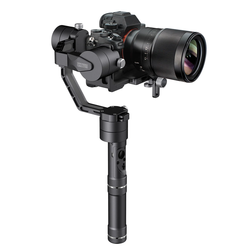 ZHIYUN официальный кран V2 3-осевой портативный монопод с шарнирным замком 360 градусов стабилизатор для DSLR Камера для sony A7/цифрового фотоаппарата Panasonic LUMIX/Nikon/Canon M - Цвет: Crane-v2