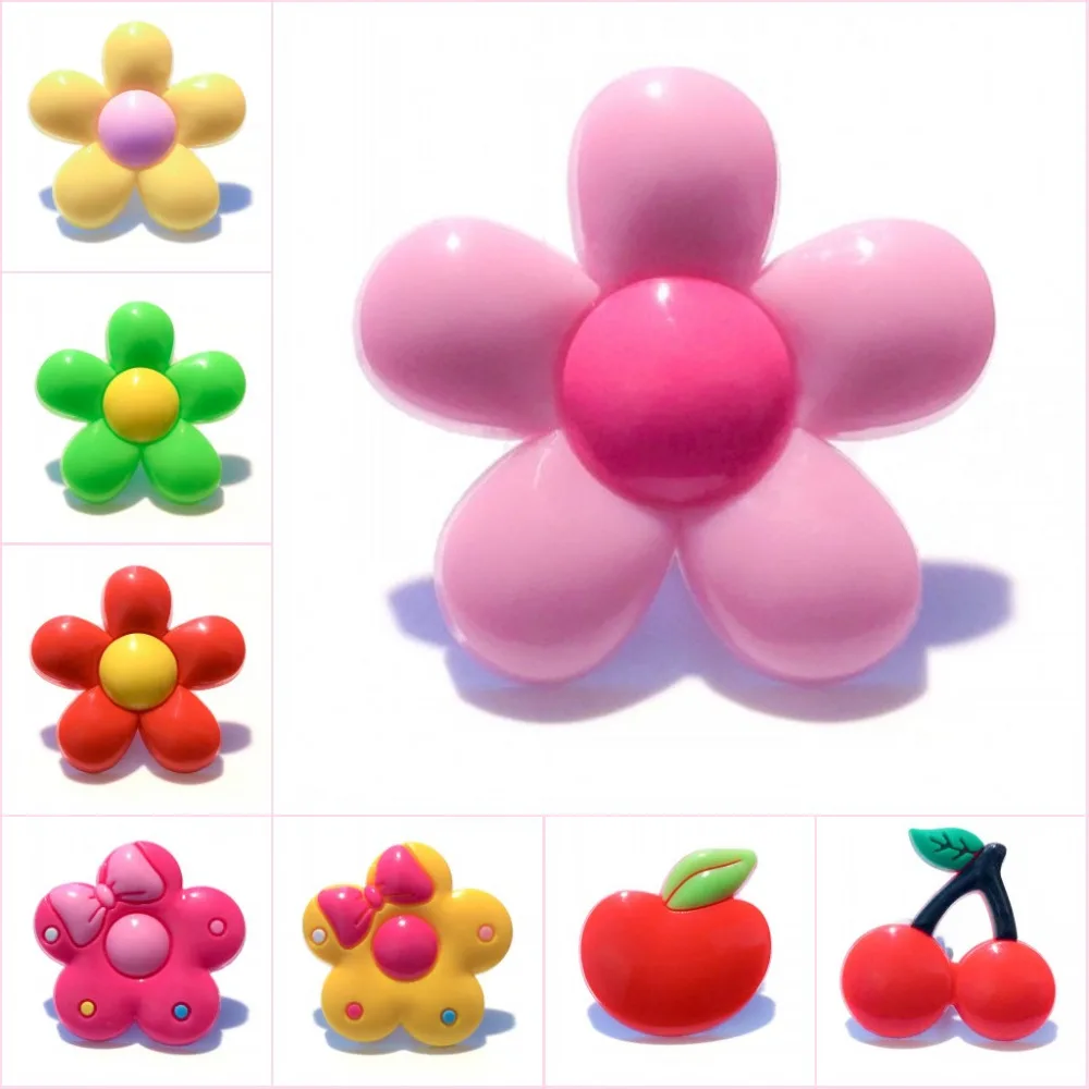 

5pcs/lot Pink Flowers Cherry PVC Fridge Magnet Magnetic Sticker Home DIY Decor Refrigerator Magnet Kid Gift Party Favors