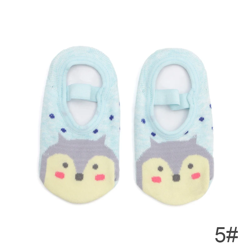 DMROLES носки для новорожденных девочек и мальчиков, милые Нескользящие короткие детские носки вязаные хлопковые мягкие Мультяшные детские носки - Цвет: ee