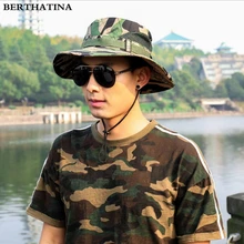 Уличные головные уборы скалолаза козырек шляпа джунгли камуфляж широкоугольные рыболовные кепки Suncreeen мужские рекреационные занятия ведро шляпы Sal