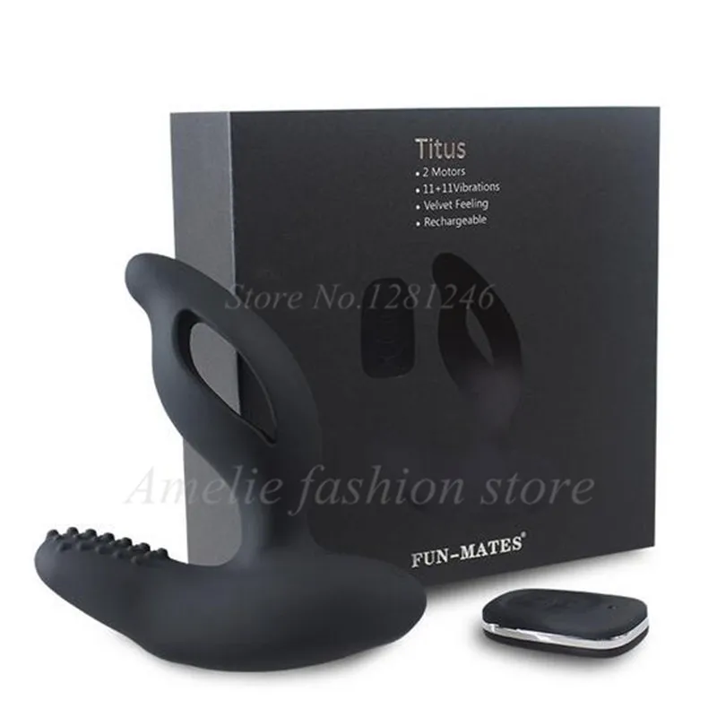 Wireless Remote Control 2 Motors 11+11 Mode Vibrador Prostate Massage Butt Plug Anal dildo Vibrator Gay Adult Sex Toys For Men |