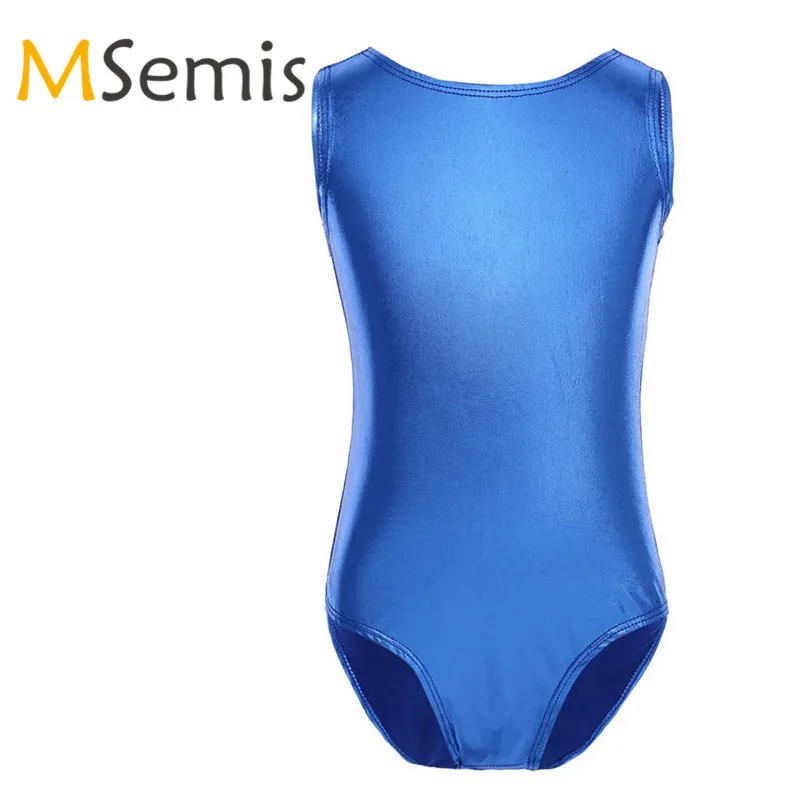 

Kids Girls Children's Gymnastic Swimsuit Ballet Leotard Patent Leather Dance Leotard Leotard Ballet Dance Gymnastics Jumpsuit