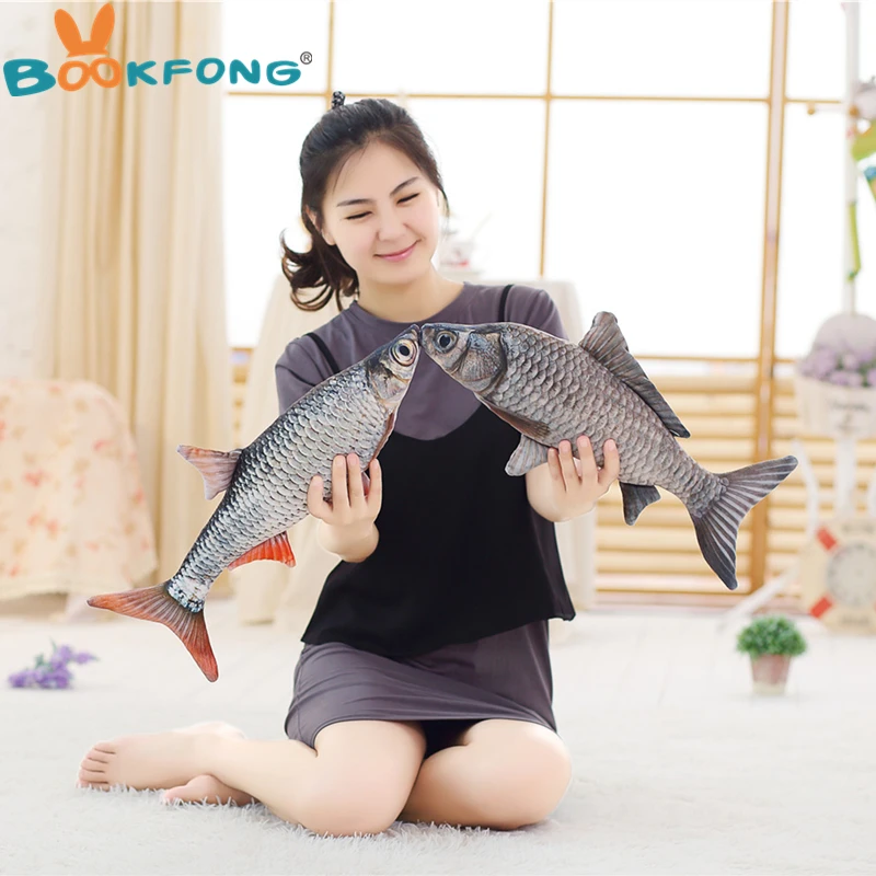 BOOKFONG 1 шт. модель карпа плюшевая игрушка рыба мягкая рыба Форма Подушка креативный подарок для детей домашний шоп декор 30/50/70 см
