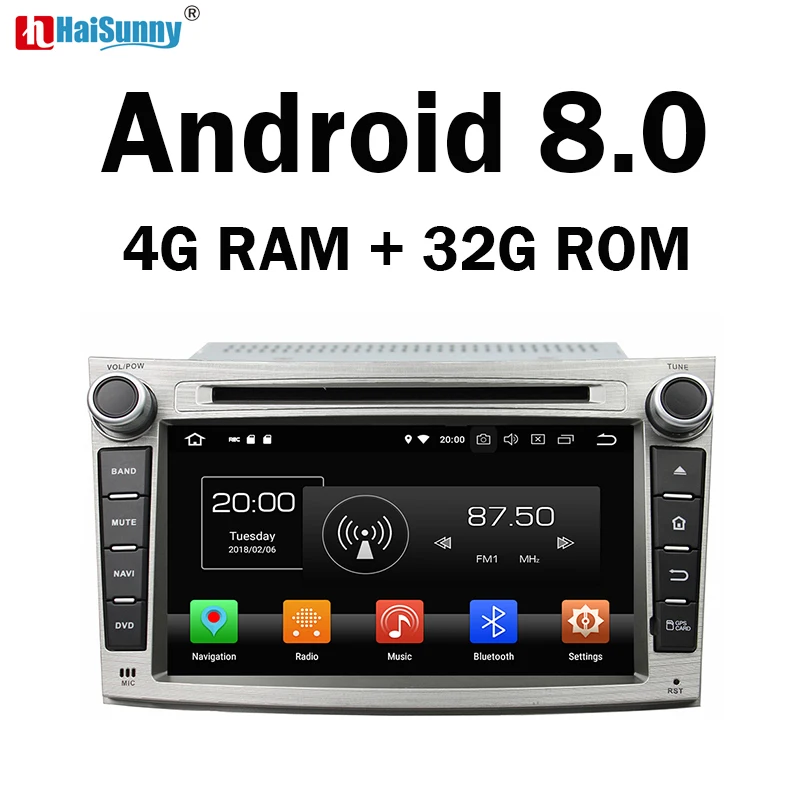 

HaiSunny 4GB RAM Octa Core Android 8.0 Car DVD GPS Multimedia Player Stereo For Subaru Outback Legacy 2009 2010 2011 2012 Radio
