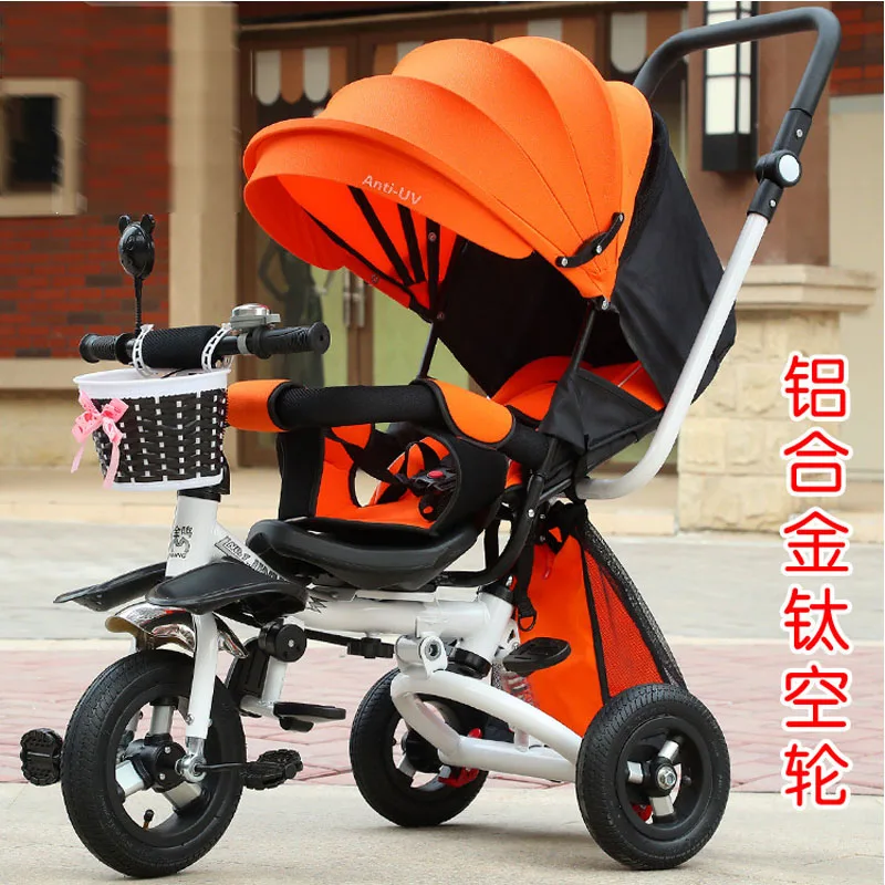 Ультра детская коляска анти-УФ сталь три колеса коляска складной Младенец Малыш поворотный детская прогулочная коляска трике коляска