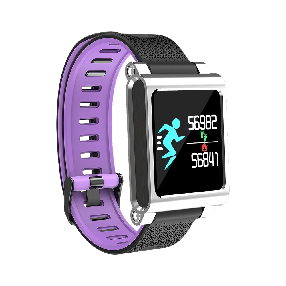 696 Bluetooth Смарт-браслет K8 смарт-браслет монитор кровяного давления IP67 водонепроницаемый спортивный фитнес-трекер Smartband - Цвет: purple