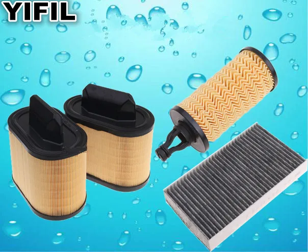 

3 Set of Air Filter Cabin Filter Oil Filter For Gasoline Maserati GT Ghibli Quattroporte V6/V8 3.0/3.8 Levante 2014 and Up
