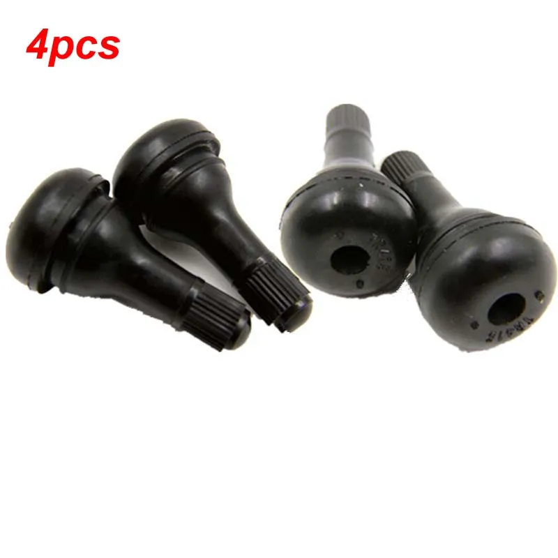 

Youwinme 4Pcs Car TR415 Tire Valve Stem Snap-In 32mm Valve Hole Auto Tyre Rubber Wheel Tubeless