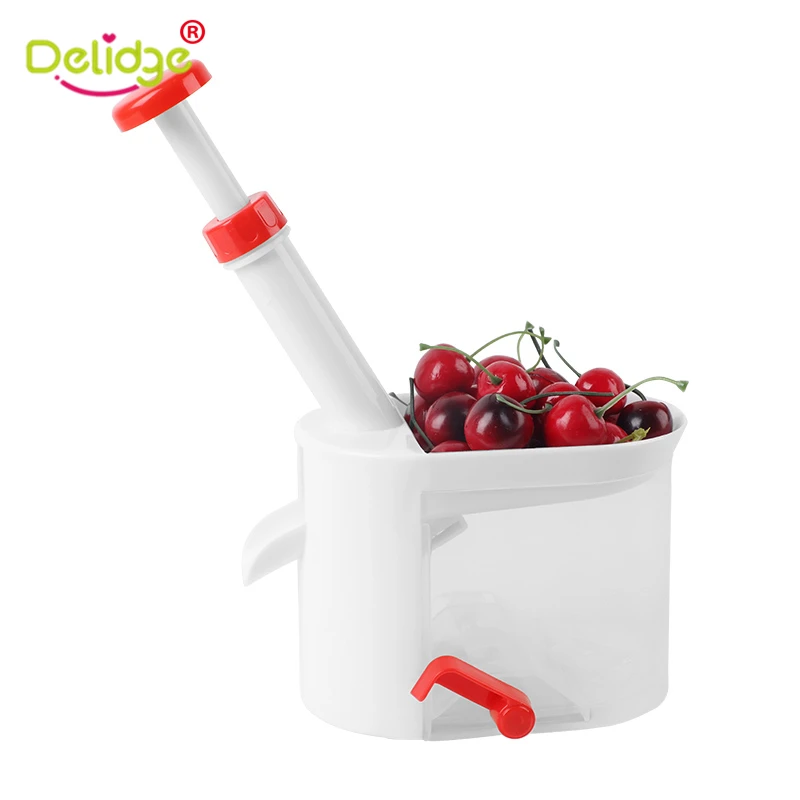 Delidge 1 pc Cherry Corer Plastic Cherries Corer Peeler Grape Clip