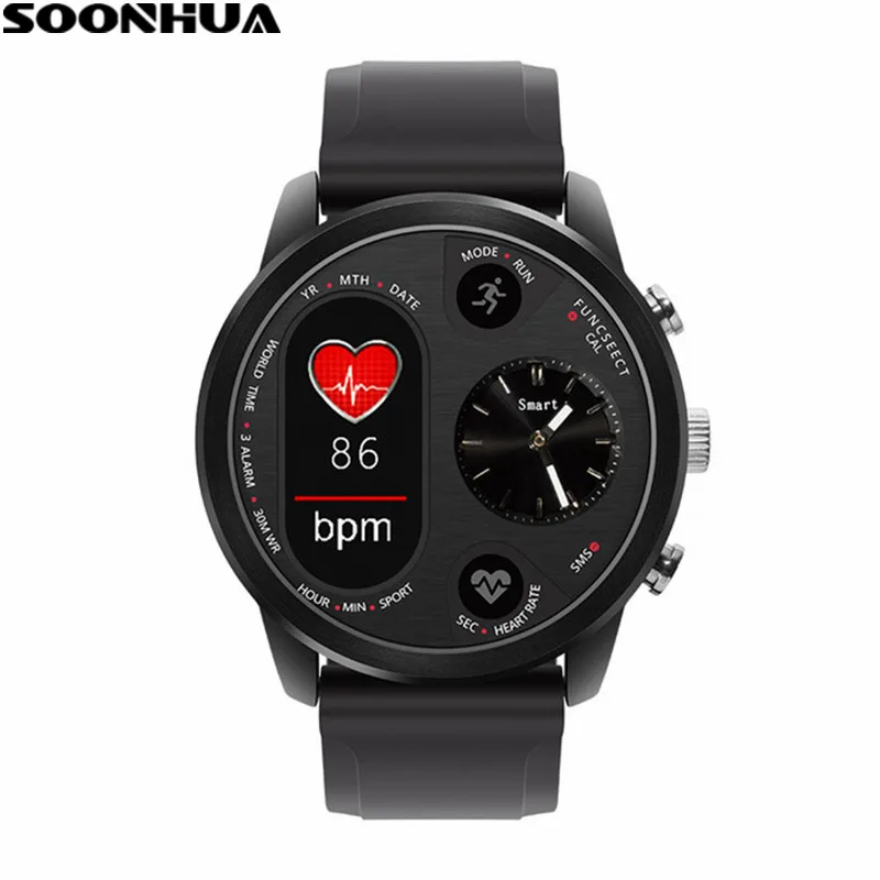 

SOONHUA Fitness Tracker Bluetooth Smart Watch Heart Rate Sleep Calorie Monitor Message Call Reminder Sport Waterproof Smartwatch