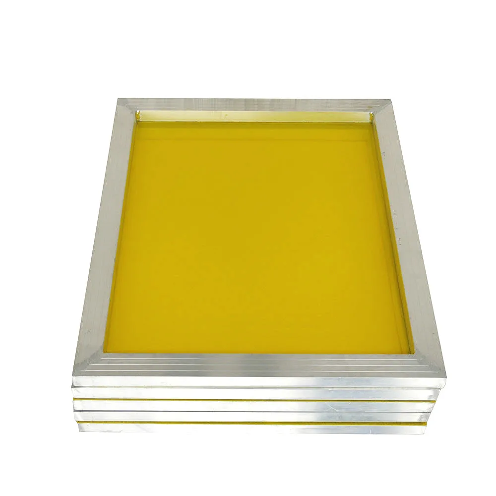 Tanie Aluminiowa ramka do sitodruku 43*31cm rozciągnięta z białą 120T jedwabną siatką poliestrową na obwód drukowany