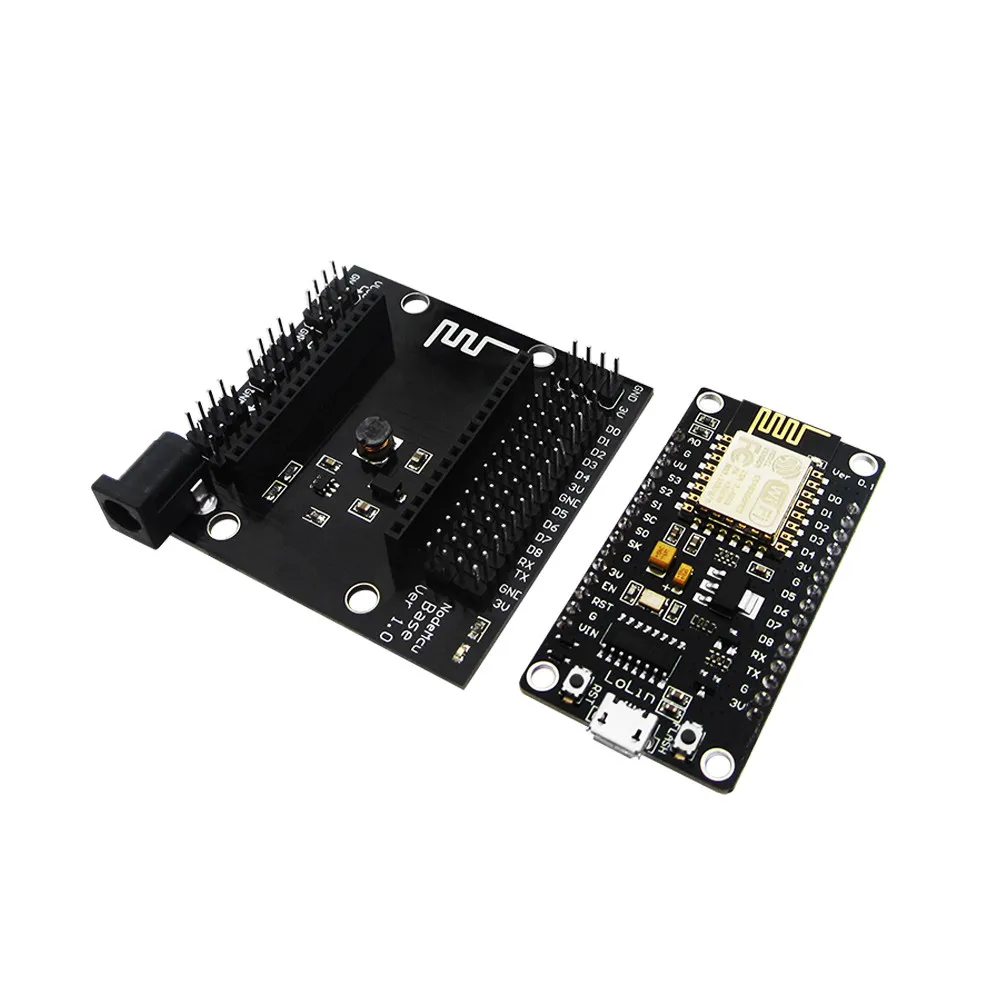 

1pair Wireless module NodeMcu Lua WIF + NodeMcu base ESP8266 testing DIY Breadboard newI in stock