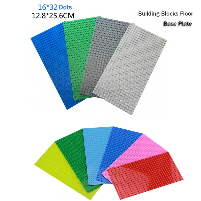 

Base Plate for Small Bricks 32*16 Dots Baseplate Board Compatible with legoings DIY Building Blocks Toys For Children