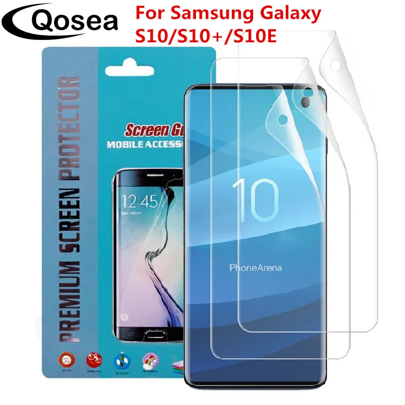 

Qosea ( 3 Pack ) For Samsung Galaxy S10 Screen Protector Ultra-thin Clear Front Film For Samsung S10 Plus E Protection Flim