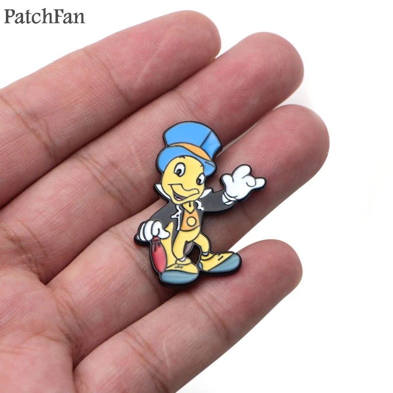 Patchfan Джимини крикет цинка шпильки para рюкзак гордость Одежда металлическая