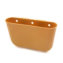 Uxcell универсальная домашняя офисная Автомобильная пластиковая мусорная корзина Exo корзина для мусора коричневая