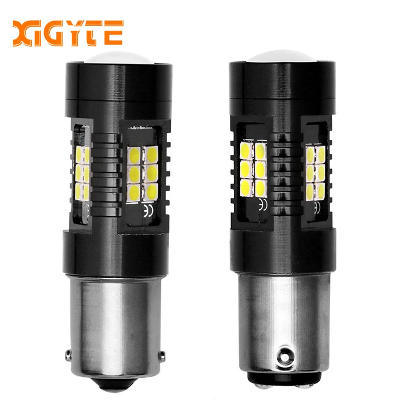 2 шт. Авто P21W 1156 BA15S Canbus автомобильные лампы 12V 3030SMD светодиодный обратный Белый DRL для BMW Passat/Golf Touran/Леон/Volvo/Mercedes/Audi