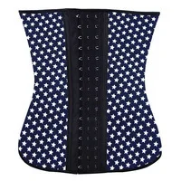 Star latex waist trainer hot shapers slimming belts steel boned corset fajas fajas reductoras cinturas fajas postparto girdle