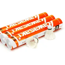 Volant de Badminton en plumes d'oie Kawasaki King Kong 500, 96 pièces/lot, boule de Badminton Durable pour l'entraînement et l'exercice