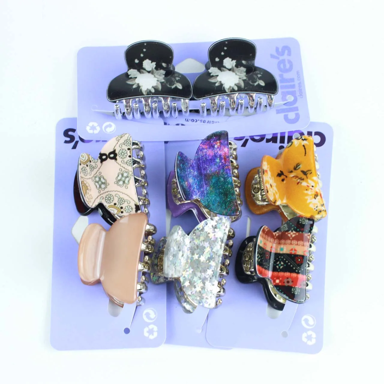 

Hot sale 2pcs print flowers hair clips leopard sexy barrettes glitter 4cm hair claws hair accessories for woman girls