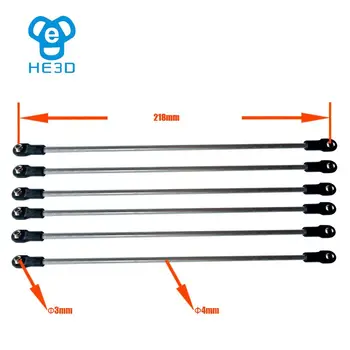 

HE3D Aluminum alloy tube for Completely assembled delta 3d printer 218mm length/340mm length 6pcs/set