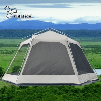 

Send 2pcs hanging curtains!luxury Outdoor camping shade mosquito canopy barbecue shelter large space leisure UV tent
