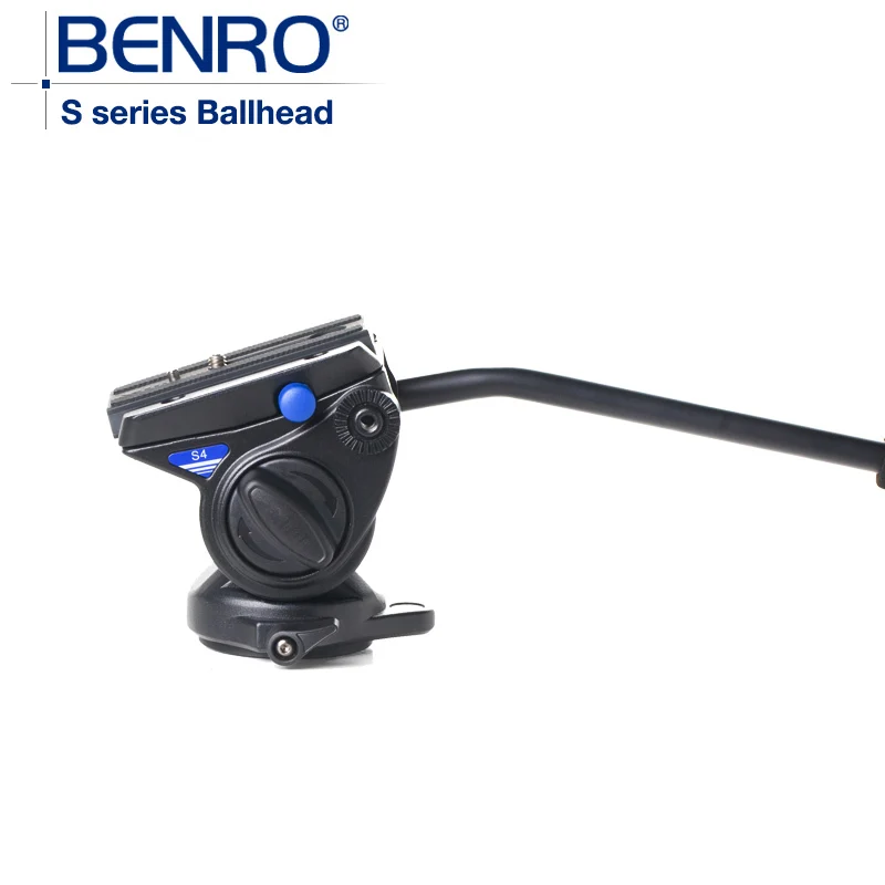 

BENRO S4 Hydraulic Tripod Head S Series Pro Camera Ball Head Camera Aluminum Tripod Ballhead Max loading 4kg
