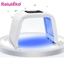 7 цветов PDF светодиодный светильник маска для лица терапия красота отбеливание кожи удаления акне против морщин фототерапия спектрометр уход за кожей