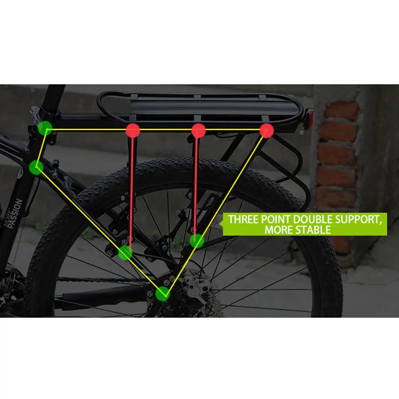 WEST BIKING Подставки для велосипеда 140 кг нагрузки Чемодан перевозчика грузов