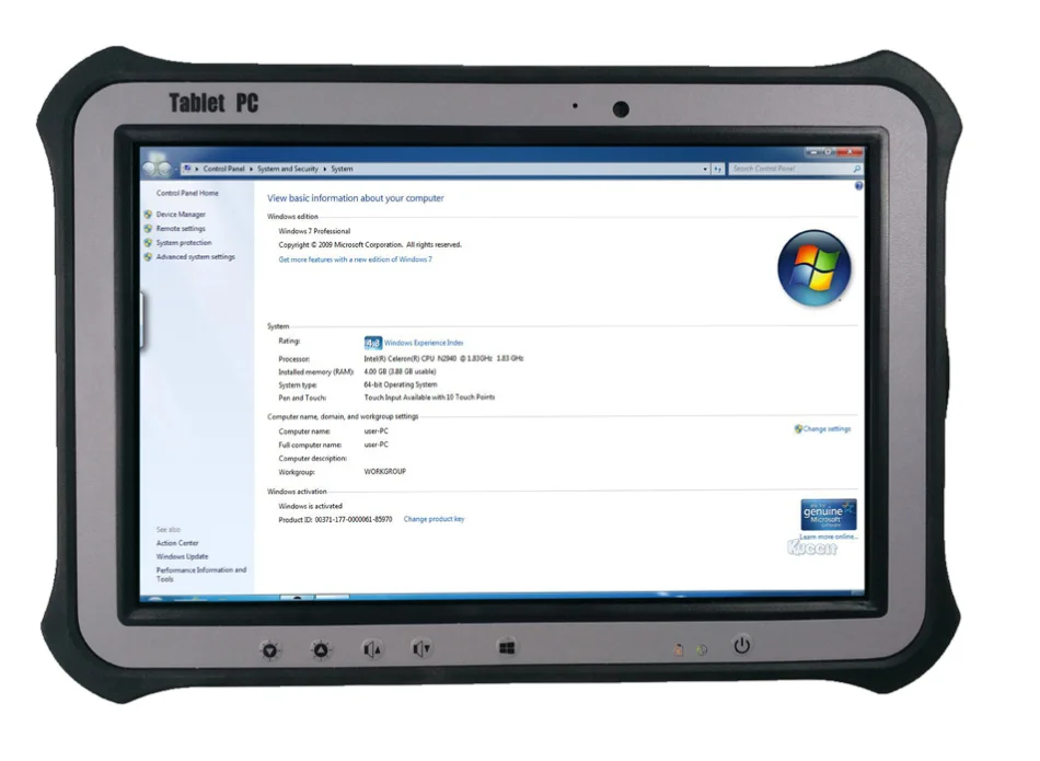 Windows 7 промышленный планшетный ПК телефон Linux 10," экран Прочный Компьютер Водонепроницаемый 4 Гб ram wifi HDMI RS232 USB gps