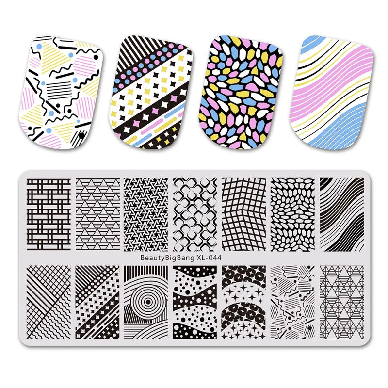 BeautyBigBang 6*12 см пластины для штамповки ногтей для лака Ретро Цветочный Лист тема ногтей шаблонные штампы для ногтей BBB XL-038 - Цвет: 44