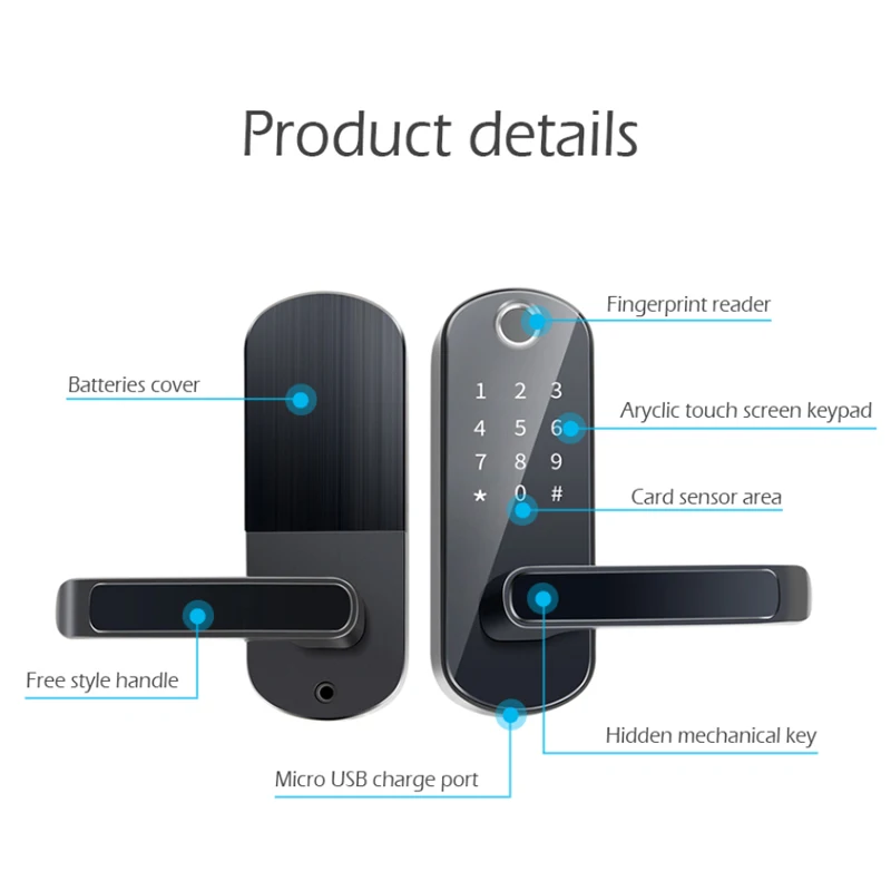 

Home Application Keyless Lock Fingerprint Door Lock to Electronic Door Lock