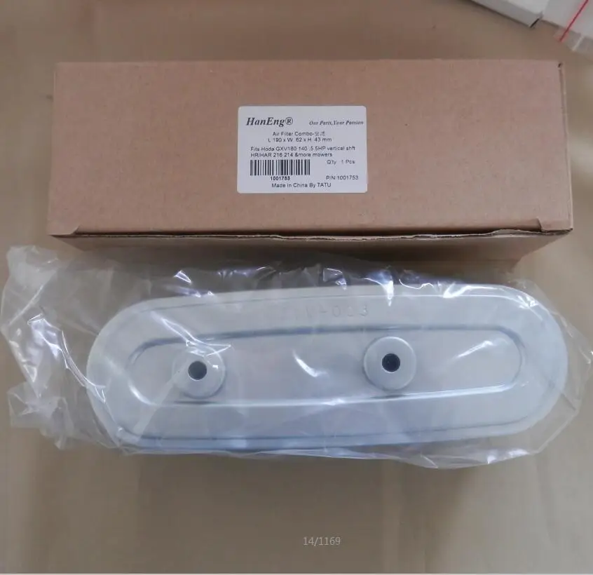 GXV160 190 x 62 x 43 mm AIR FILTER HONDA 216 MOWER 2