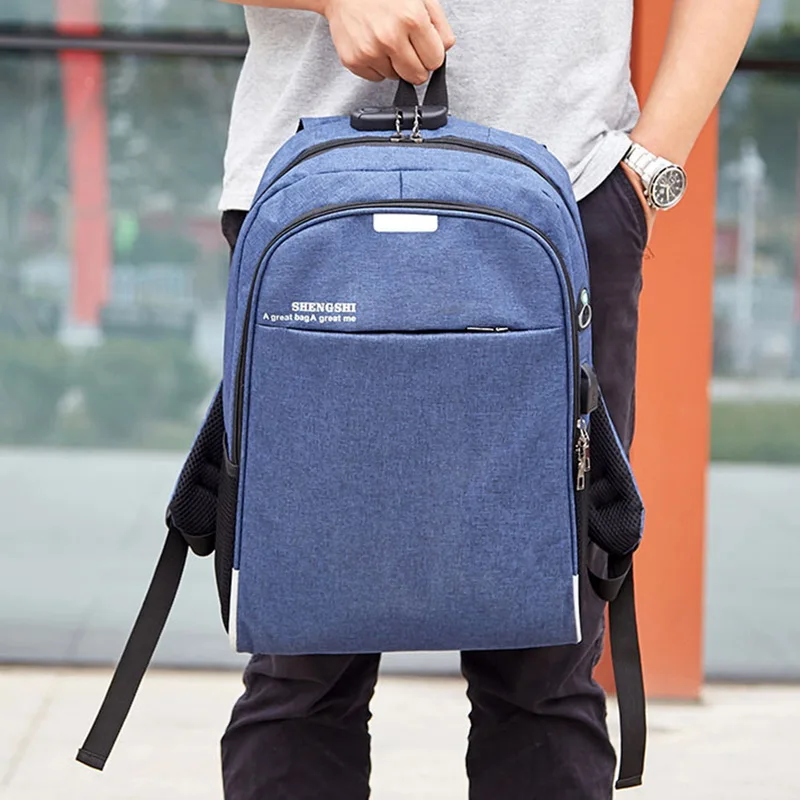 

Fashion Man Laptop Backpack Usb Charging Computer Backpacks For Teenager Casual Style Bags Large Male Business Travel Mochila