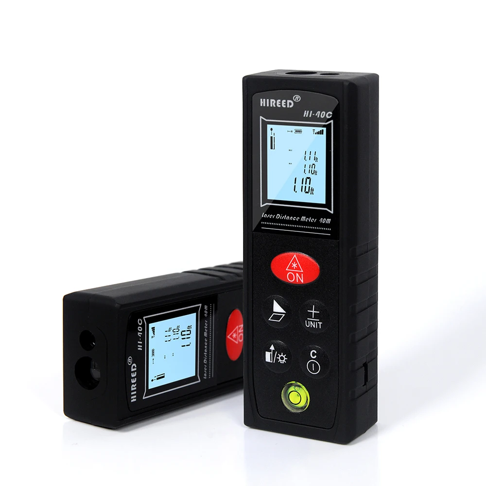 

New mini 40M 100m Handheld Rangefinder Laser Distance Meter Digital Laser Range Finder Laser Tape Measure Tester with 360 level