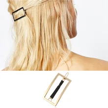 Заколки для волос для Для женщин ювелирное изделие в виде заколки минимальным геометрический Сплав Прямоугольный аксессуары шпилька для волос G0508