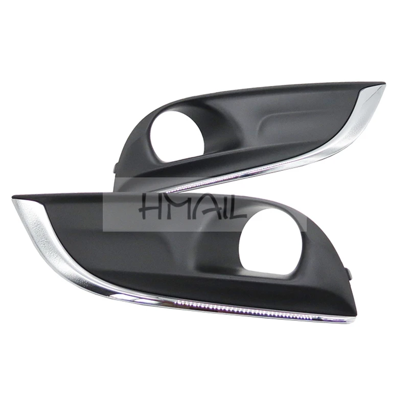 

Car accessories front fog lamp plastic hoods cover for peugeot 308 fog light decorat protective cover trim frame