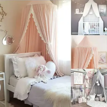

Curtain Dome Bed Canopy Netting Princess Girl Bed Canopy Bedcover Mosquito Net