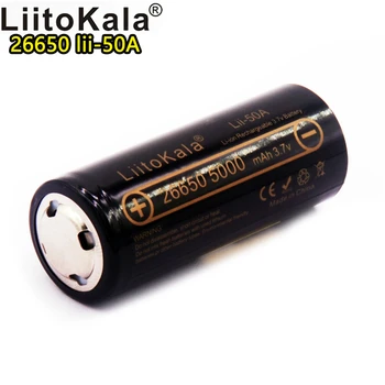 

Liitokala new 26650 rechargeable lithium battery lii-50A 5000mAh 3.7V pointed 20A strong light flashlight battery