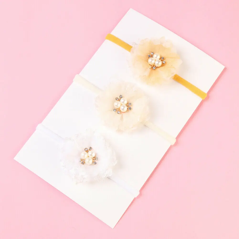 Kids Girl Baby Flower Hair Ring Rope Ponytail Holder Elastic Colorful Band Ring