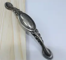 128mm vintage silver furniture handle antique silver kitchen cabinet drawer handle 5 distress silver dresser cupboard