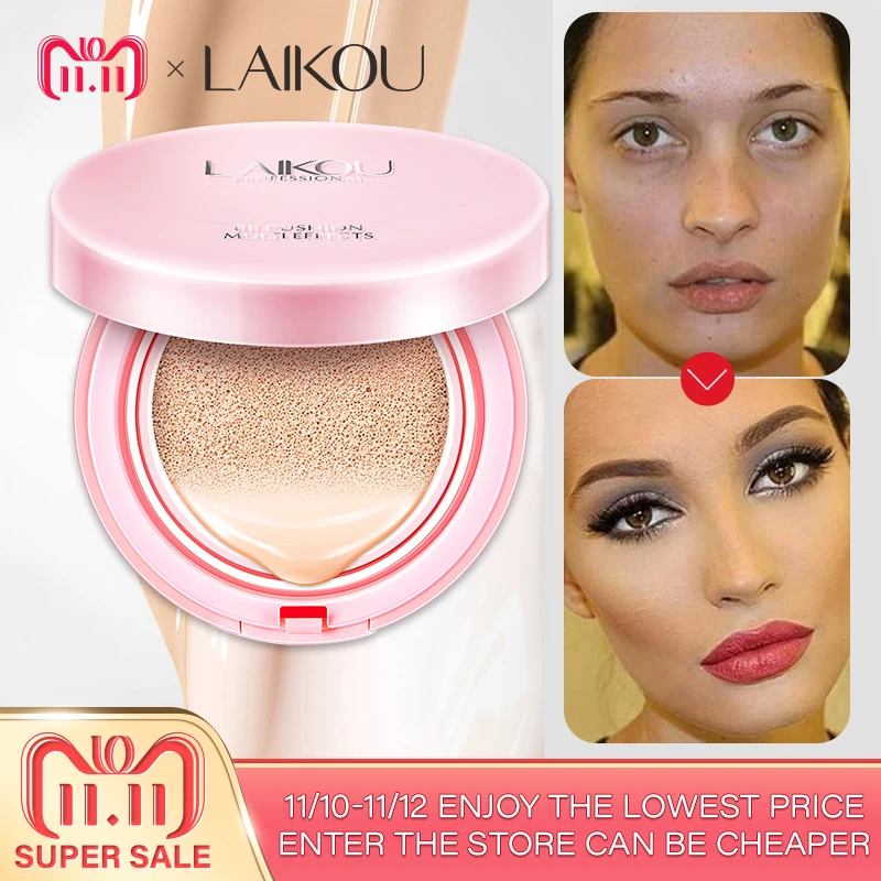 Brand LAIKOU Air Cushion BB Cream Concealer Makeup Korean Cosmetics