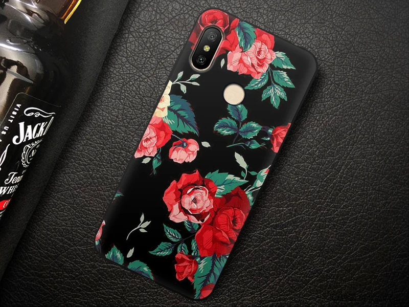 JURCHEN Phone Case For Xiaomi Redmi 6 Pro Case Global Version Cartoon Soft Silicone TPU Back Cover For Xiaomi Mi A2 Lite Case