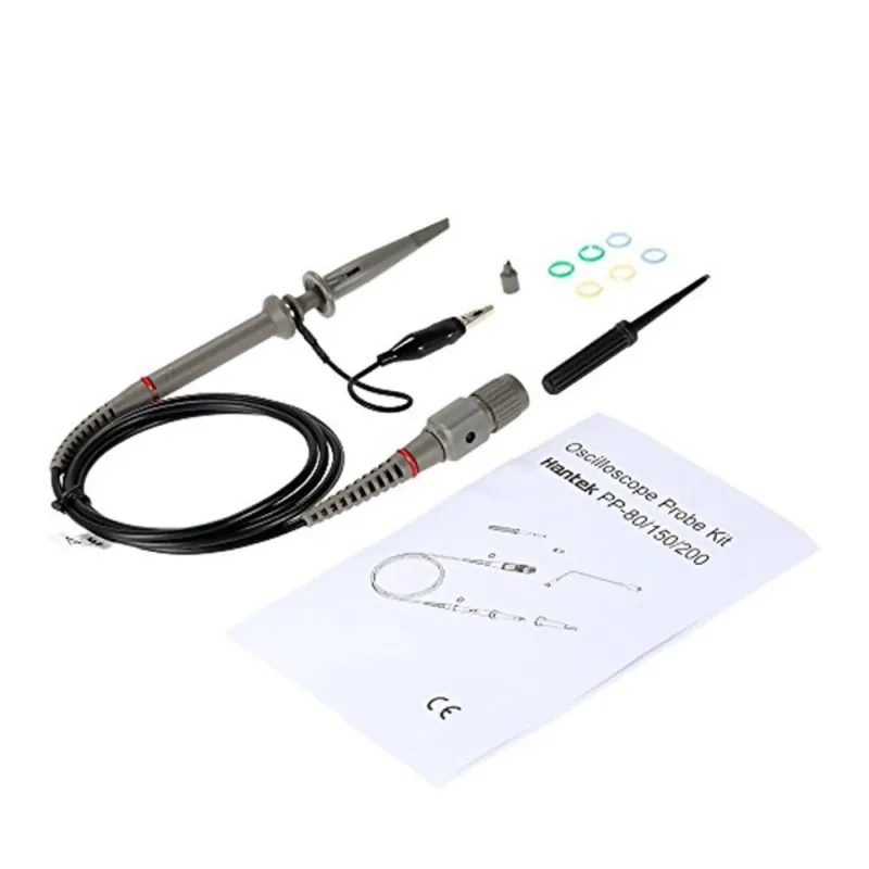 

Hantek 1PCS PP-80 PP- 90 Oscilloscope Prope 80MHZ for ( PP80 PP150 PP200 ) Oscilloscope Accessories Parts for Kit Test Probe
