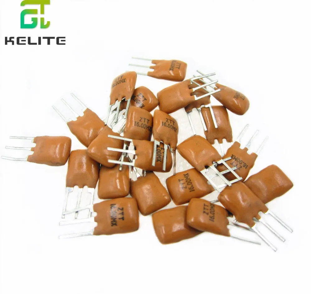 100pcs Ceramic Resonators Ztt16.0mx 16mhz 16.000mhz 3p In Stock