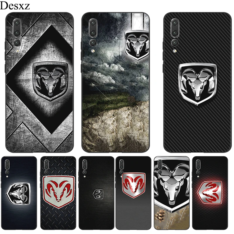 

Desxz Silicone Mobile Phone Case For Honor Note 10 6A 7A 7X 8 8X 8C 9 Lite Cover Dodge Ram Logo Bag
